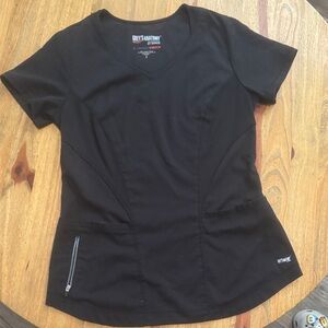 Grey's Anatomy Women's Black Short Sleeve Top